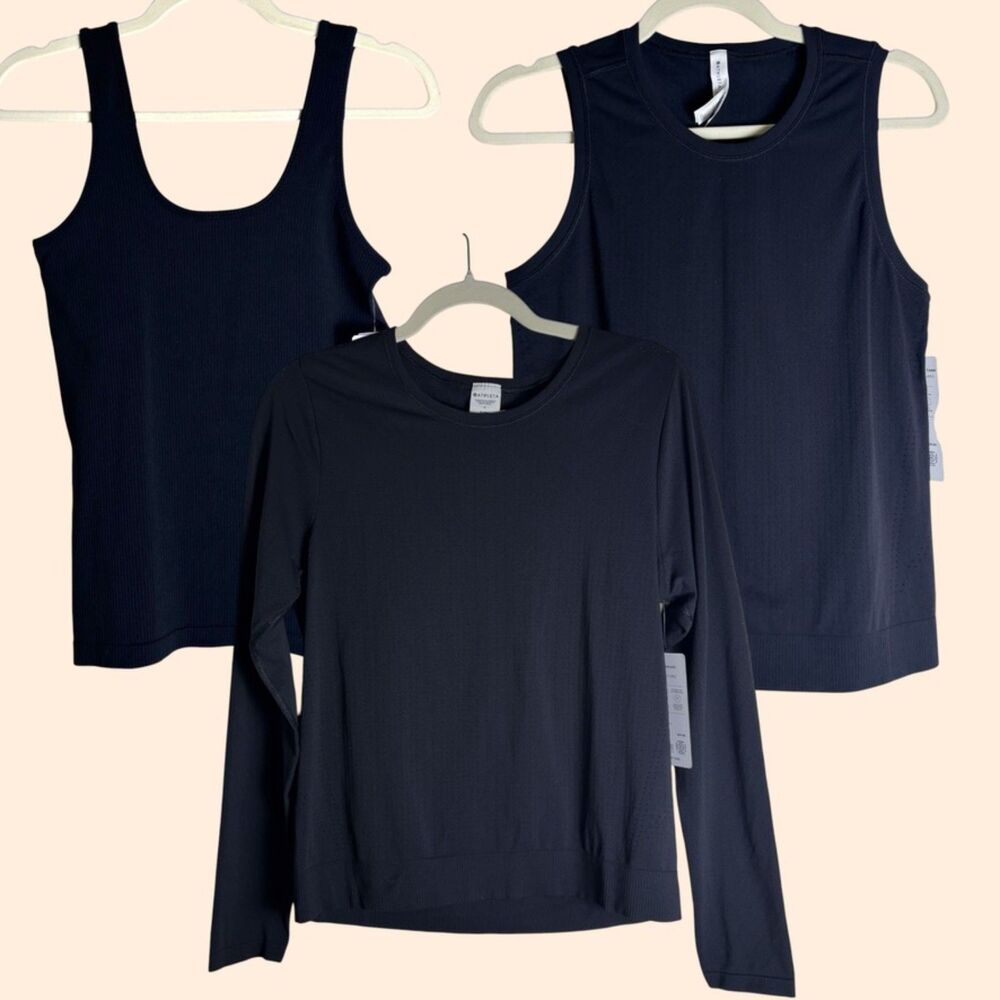 Athleta Black Top Set